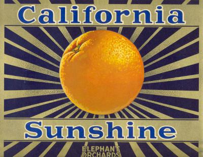 An orange crate label, courtesy of the David Boulé Collection. An orange crate label, courtesy of the David Boulé Collection.